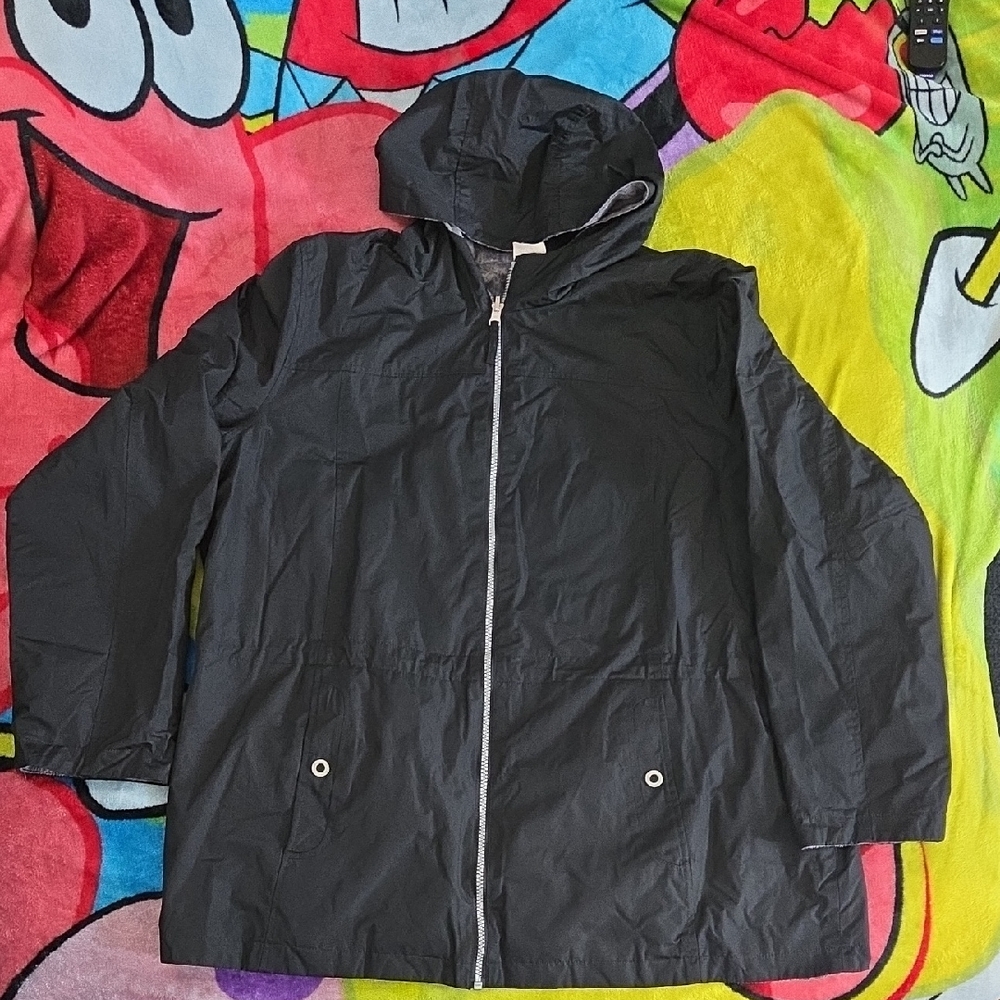 2/$25 MemorialDay Sale 🫶 2 for$30 Women's XL Black Hooded Reversible Jacket